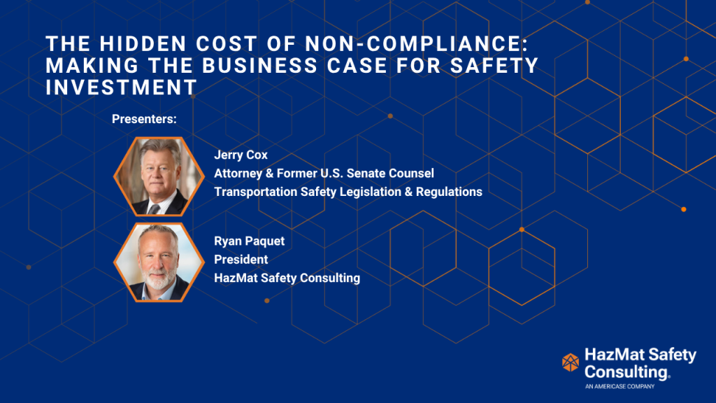 HazMat Safety Consulting to Host Game-Changing Webinar: The Real Cost of One PHMSA Violation